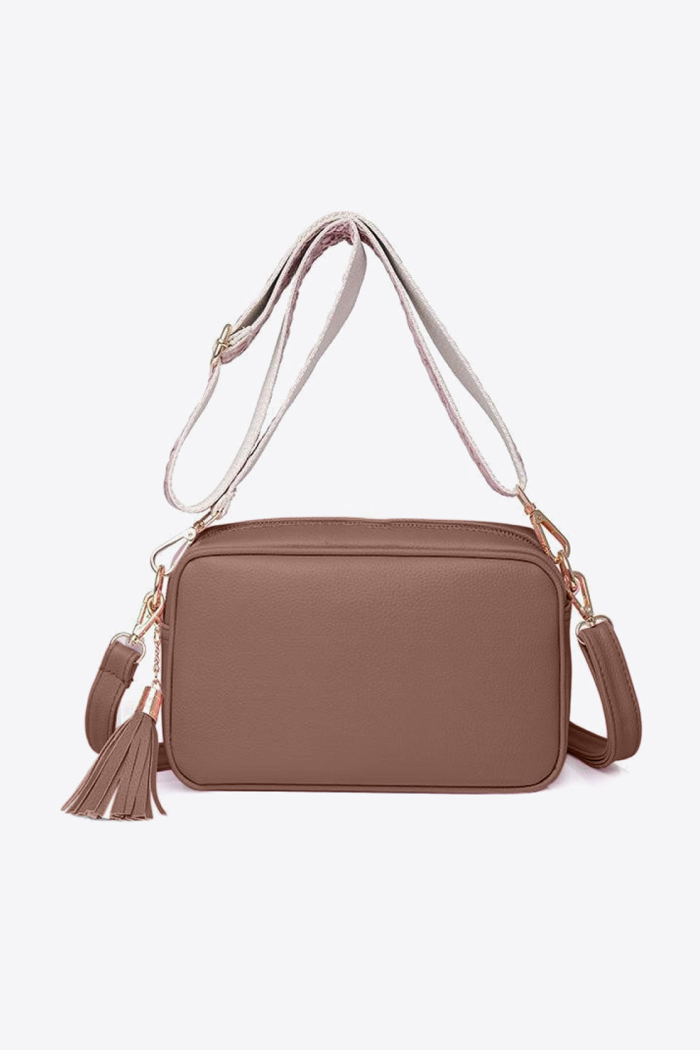 Zephariel PU Leather Tassel Crossbody Bag