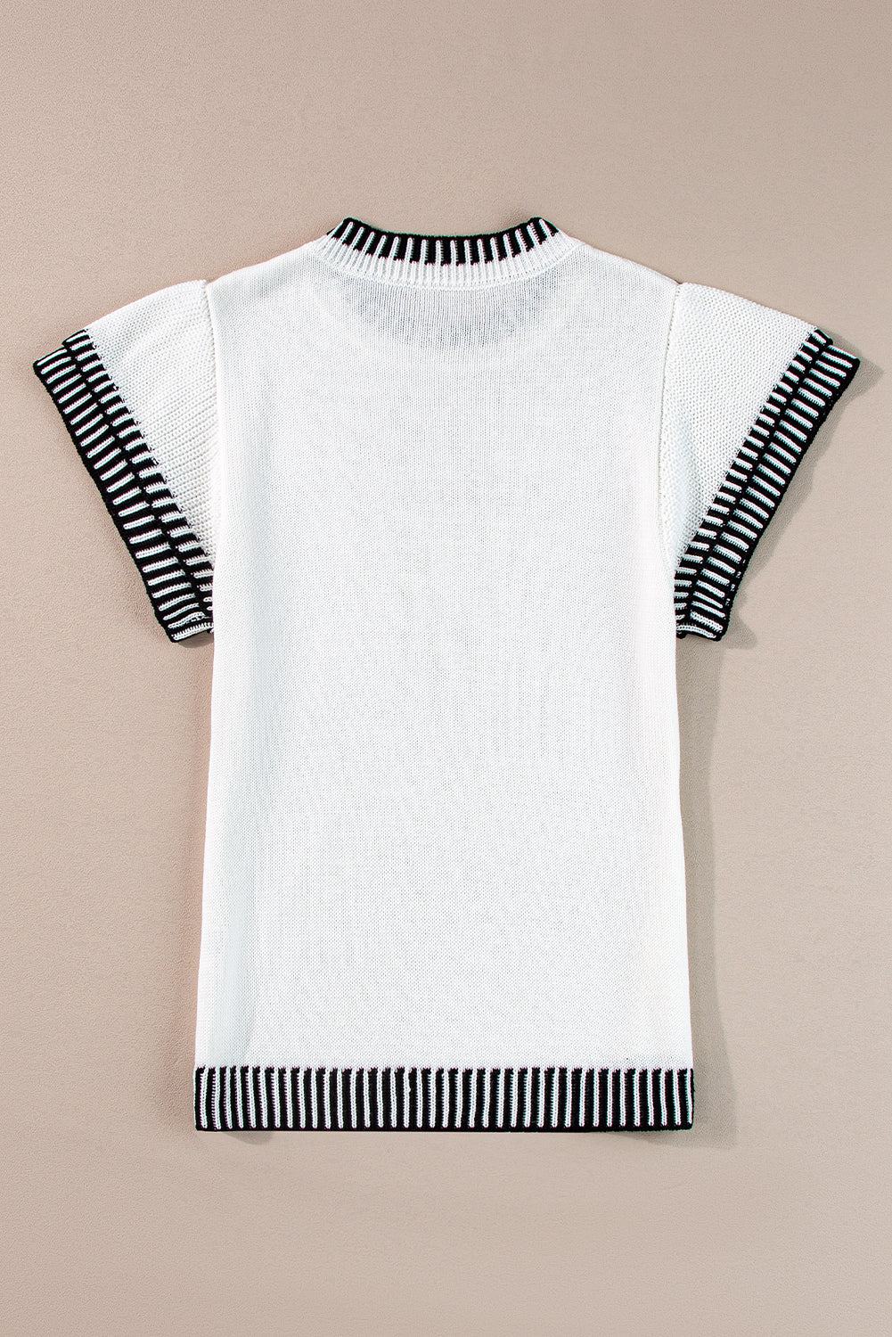 Zephariel Round Neck Short Sleeve Knit Top