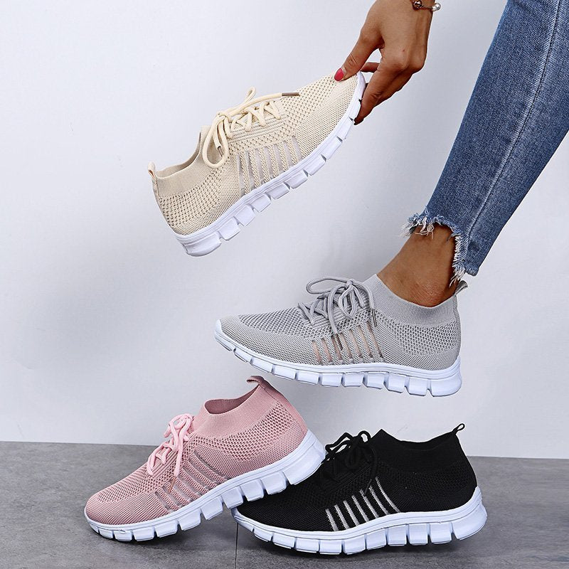 Zephariel Breathable Mesh Lace Up Sneakers