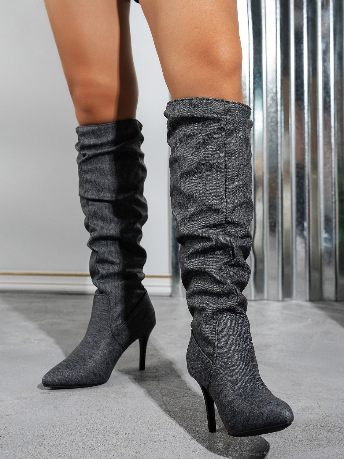 Zephariel Point Toe Stiletto Boots