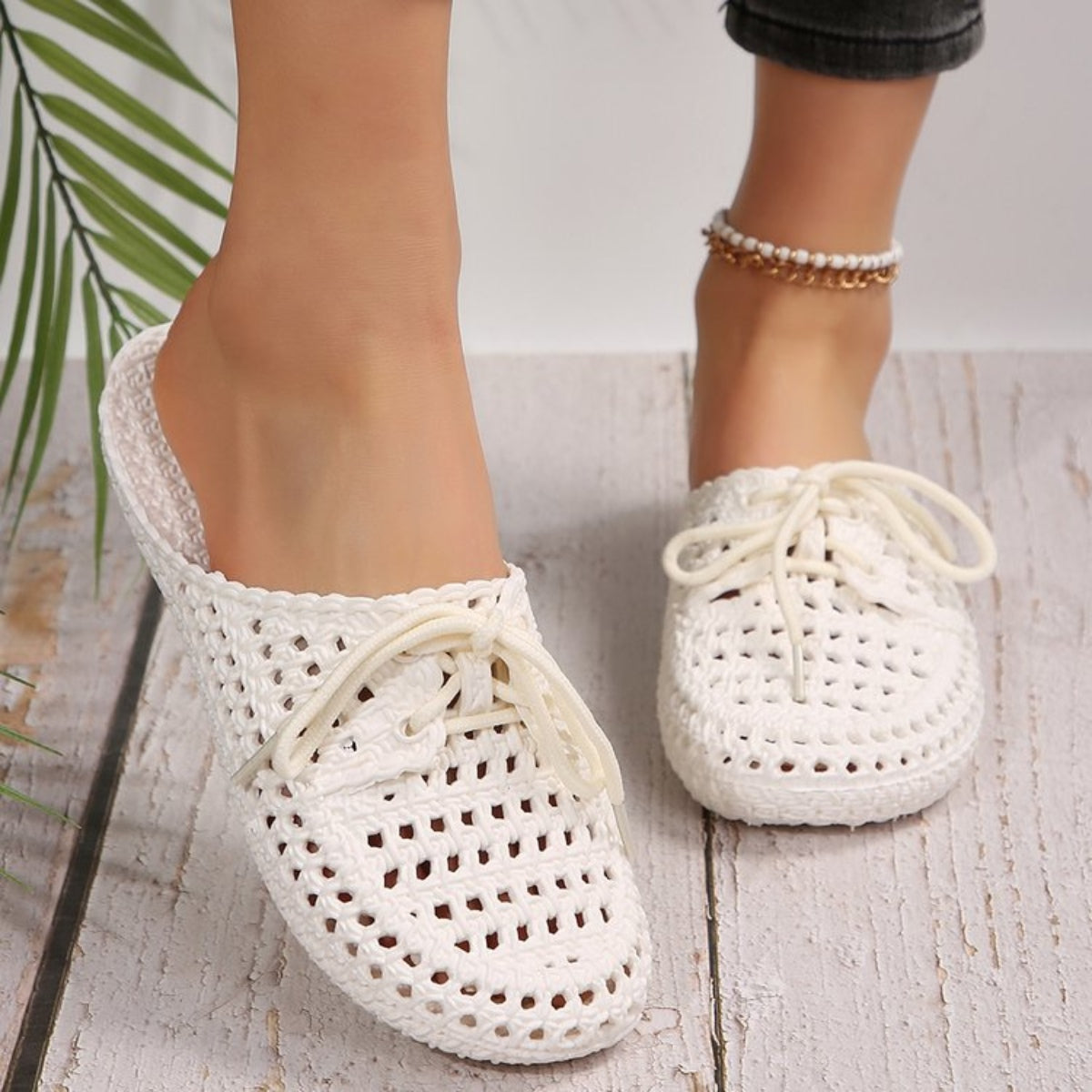 Zephariel Lace-Up Flat Sandals