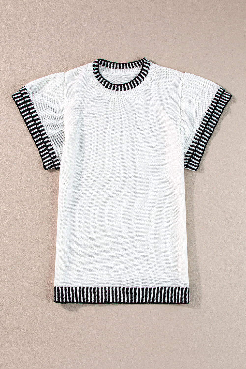 Zephariel Round Neck Short Sleeve Knit Top