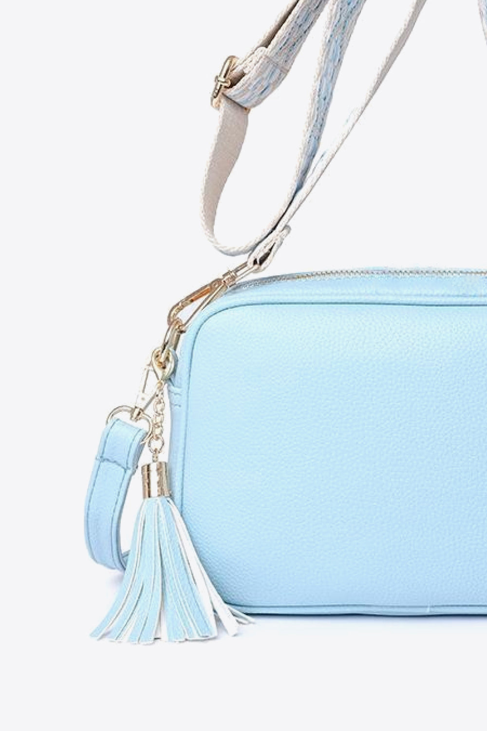 Zephariel PU Leather Tassel Crossbody Bag