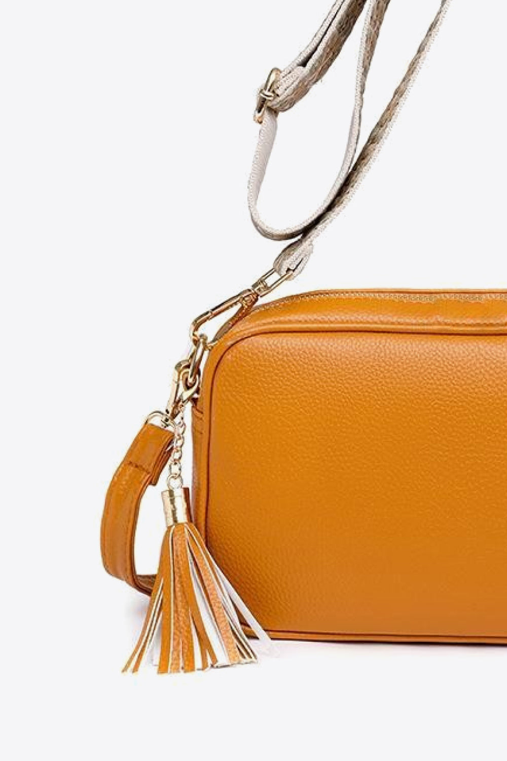 Zephariel PU Leather Tassel Crossbody Bag