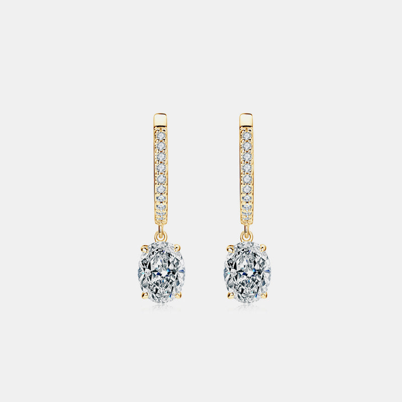 Zephariel 3 Carat Moissanite 925 Sterling Silver Earrings