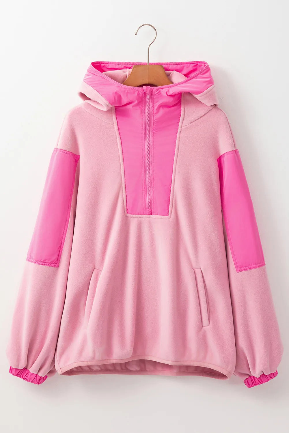 Zephariel Color Block Half Zip Long Sleeve Hoodie