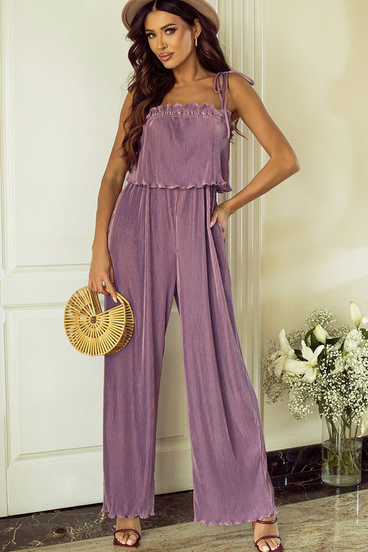 Zephariel Square Neck Spaghetti Strap Jumpsuit