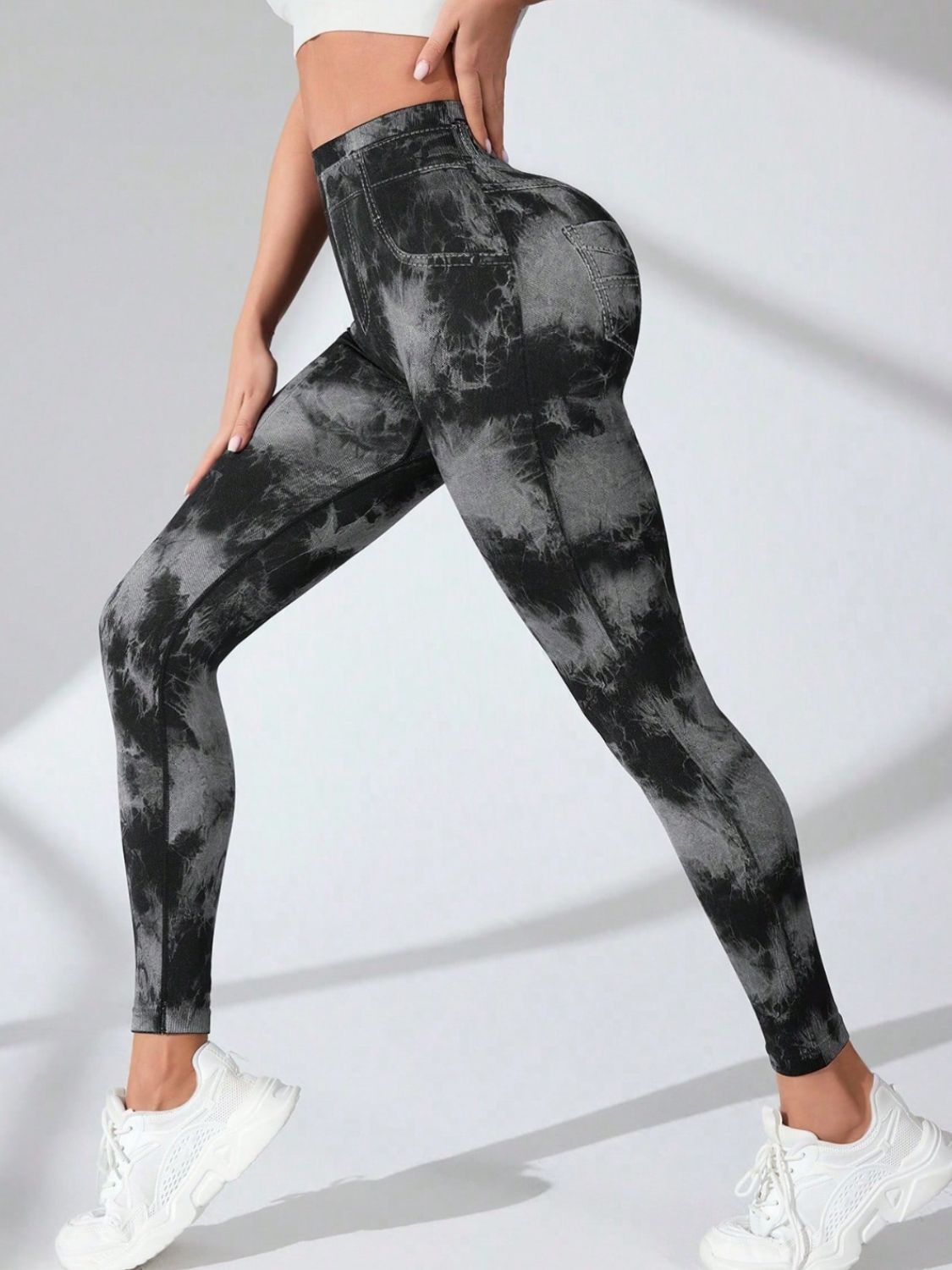 Zephariel Tie-Dye High Waist Active Leggings