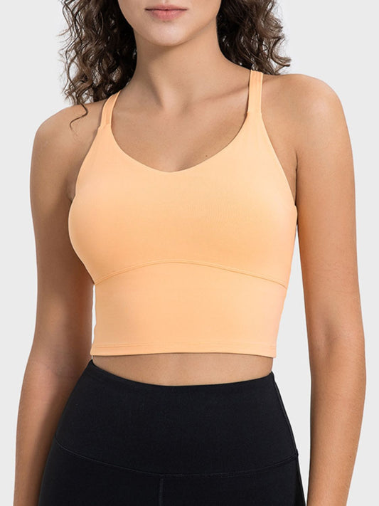 Zephariel Crisscross Round Neck Active Tank