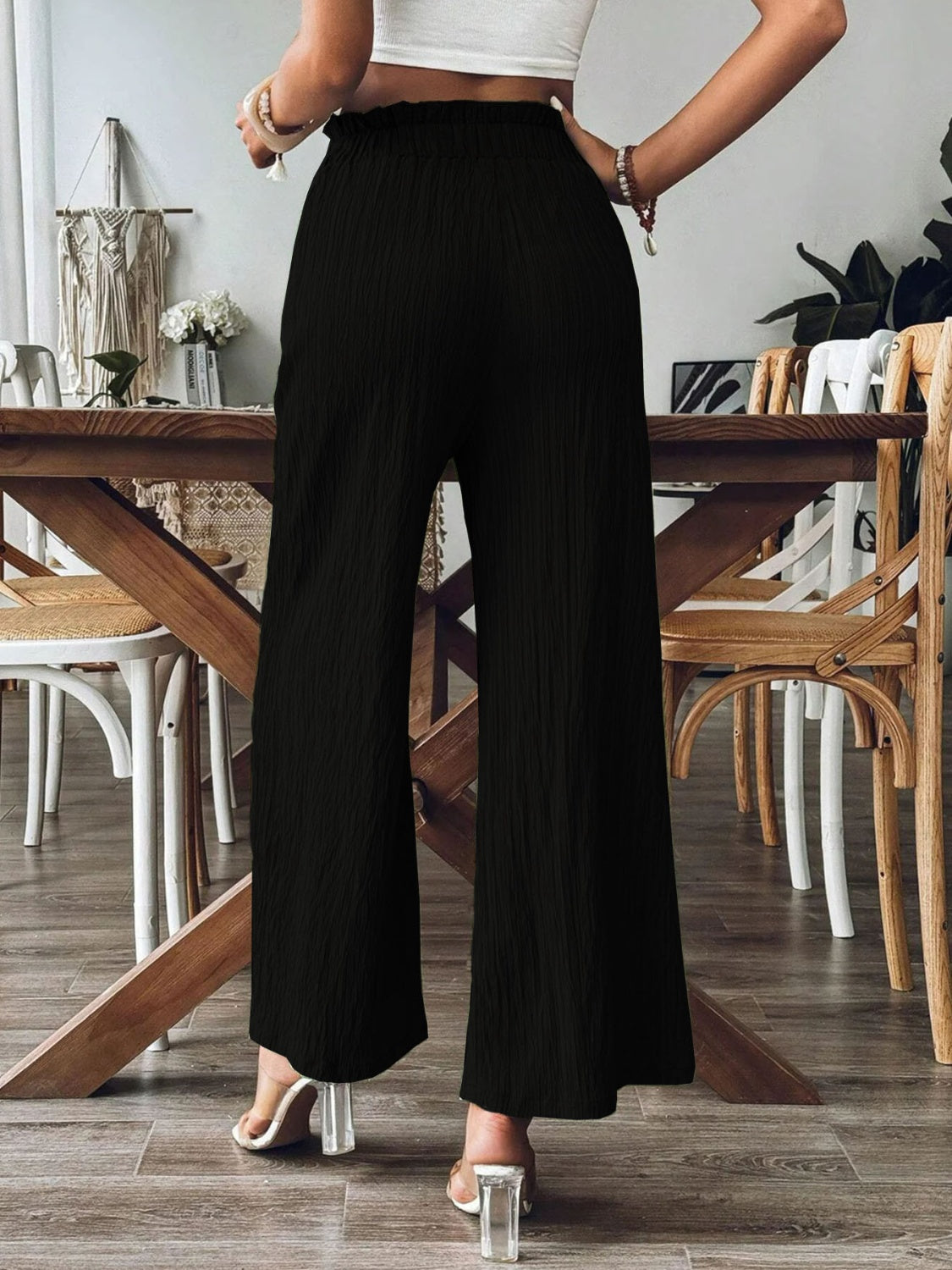 Zephariel Frill Wide Leg Pants