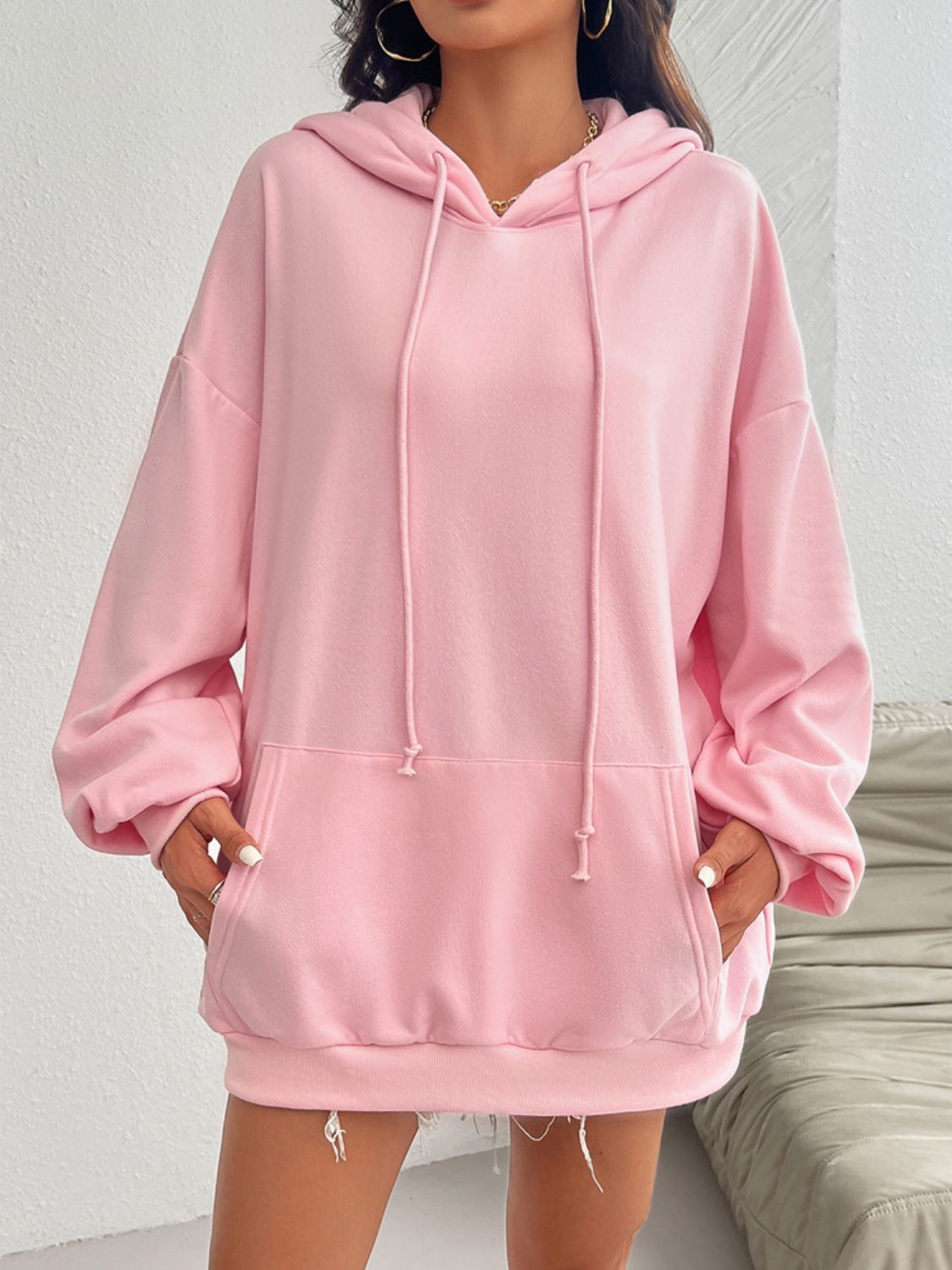 Zephariel Drawstring Long Sleeve Hoodie