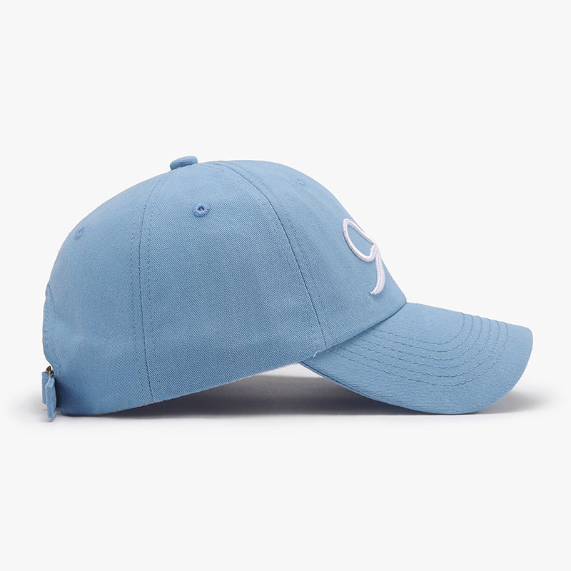 Zephariel Bow Embroidered Cotton Baseball Cap