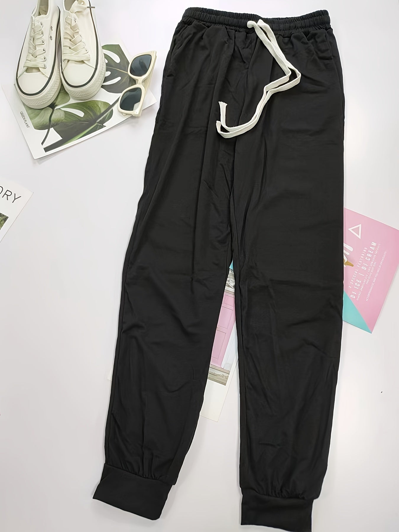 Zephariel Drawstring Elastic Waist Joggers with Pockets