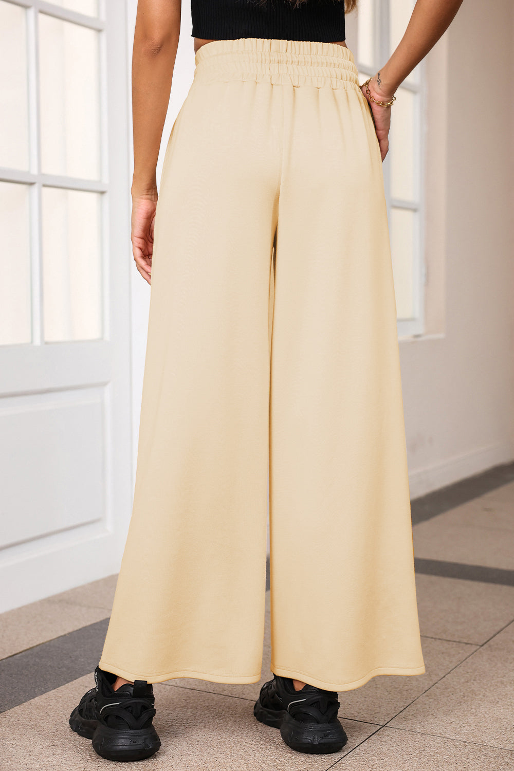 Zephariel Drawstring Wide Leg Pants with Pockets