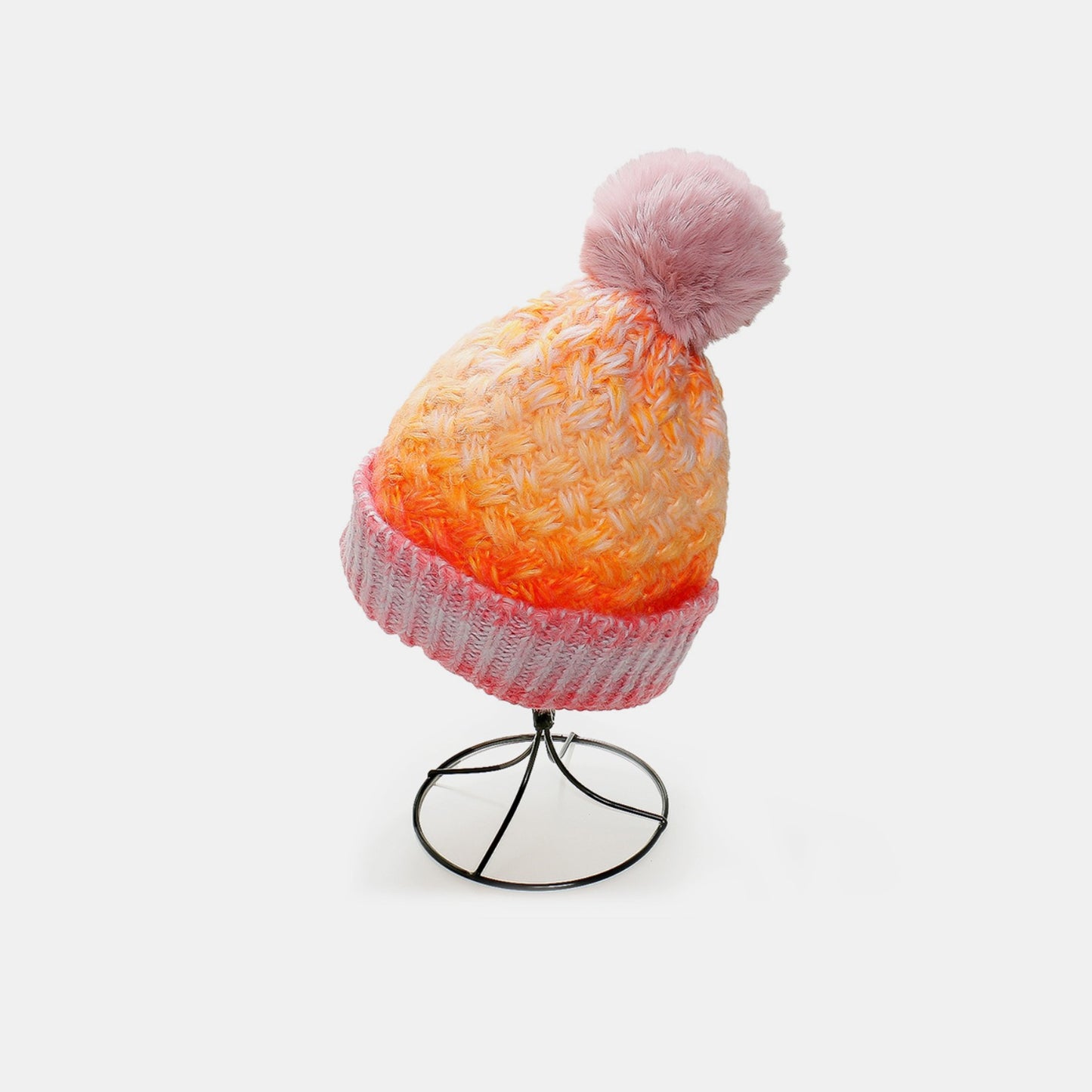 Zephariel Gradient Knit Hat with Pompom