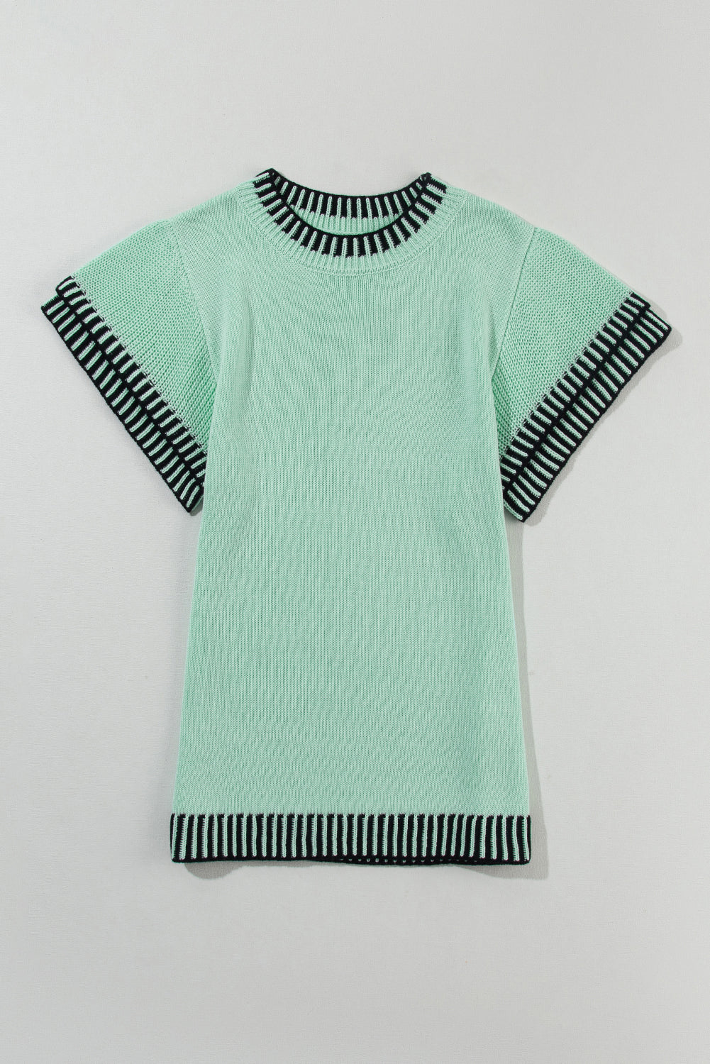 Zephariel Round Neck Short Sleeve Knit Top