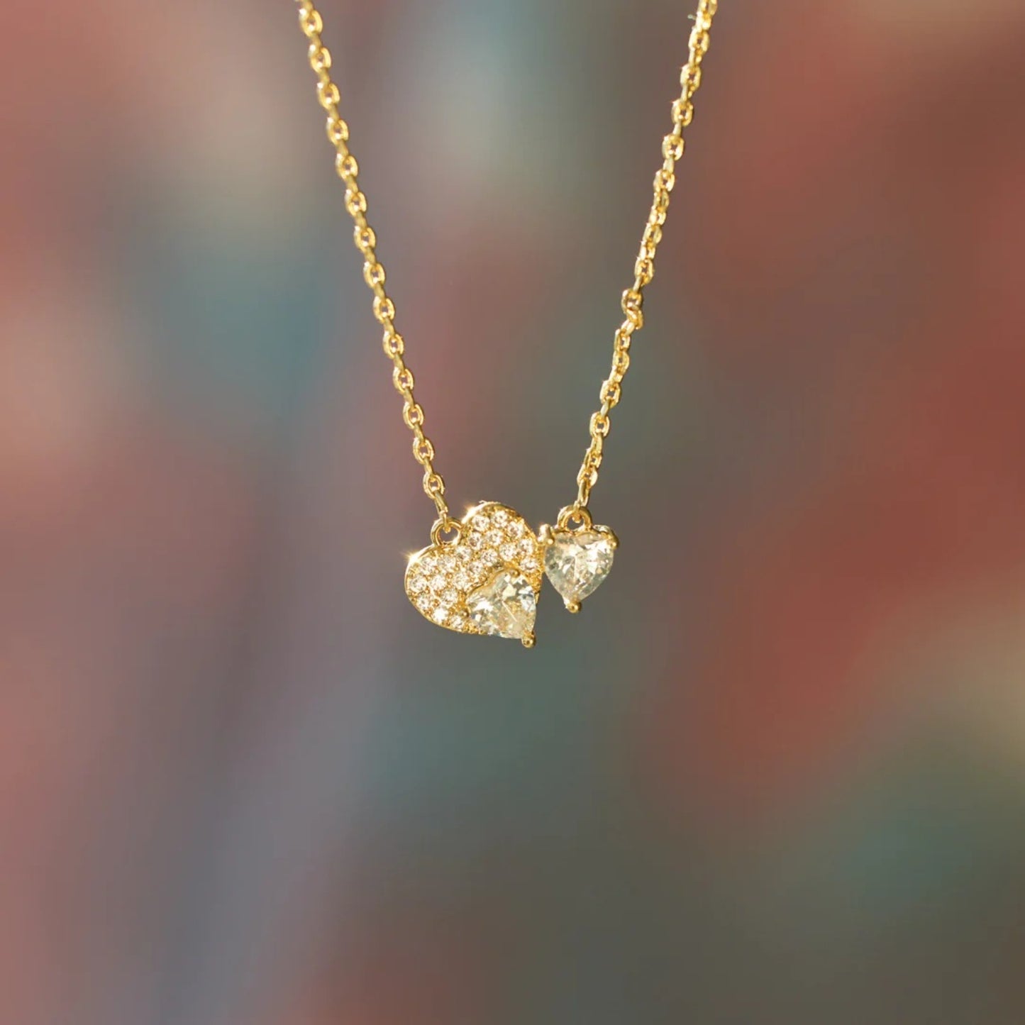 Zephariel 18K Gold-Plated 925 Sterling Silver Zircon Heart Necklace