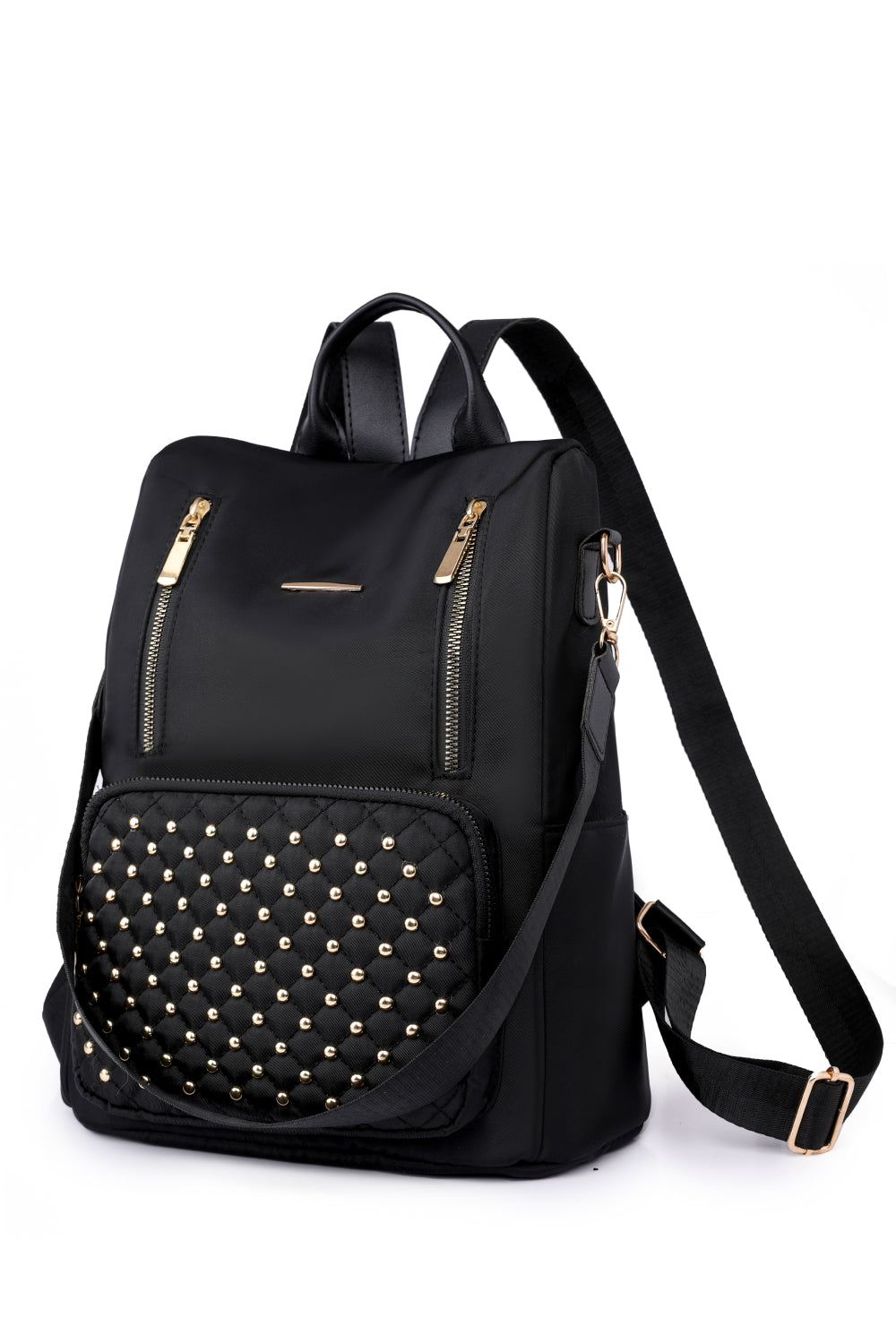 Zephariel Zipper Pocket Beaded Backpack