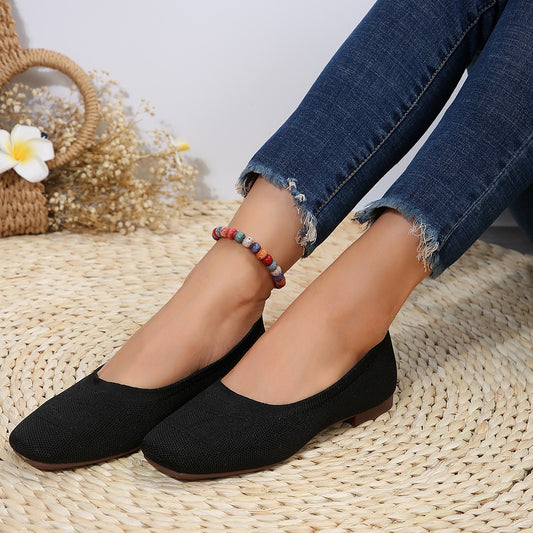 Zephariel Square Toe Flat Slip-Ons