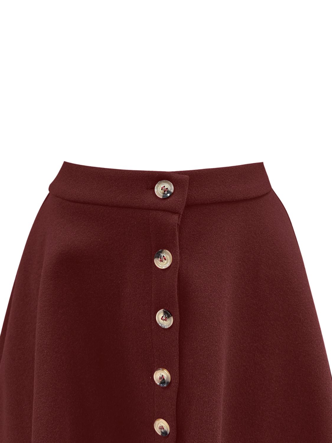 Zephariel Buttoned Corduroy Mini Skirt