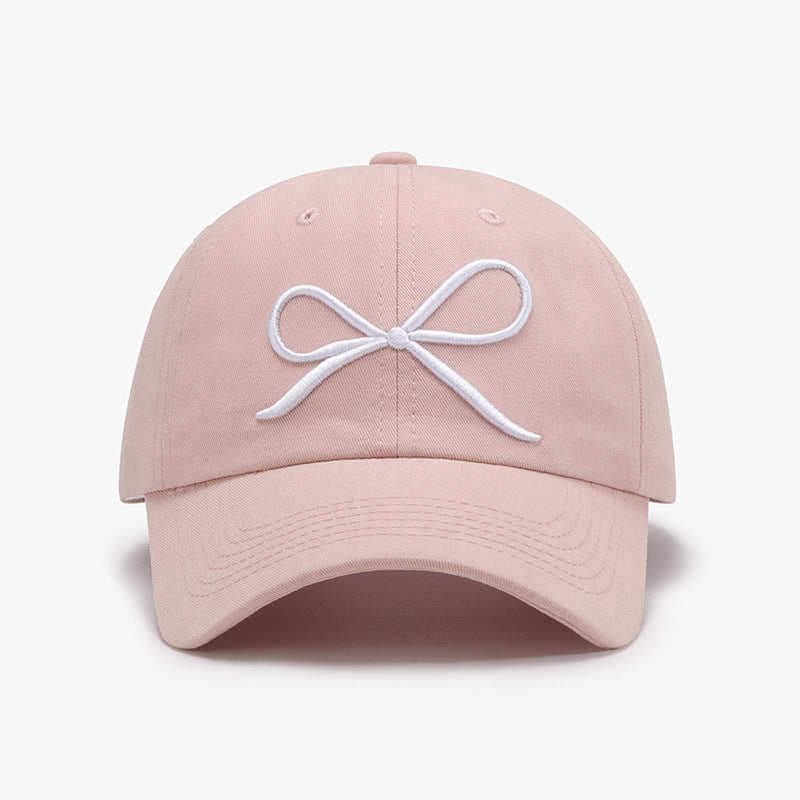 Zephariel Bow Embroidered Cotton Baseball Cap