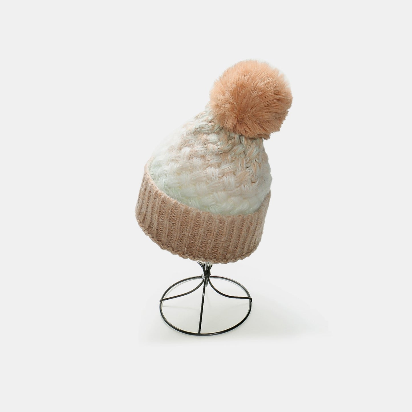 Zephariel Gradient Knit Hat with Pompom