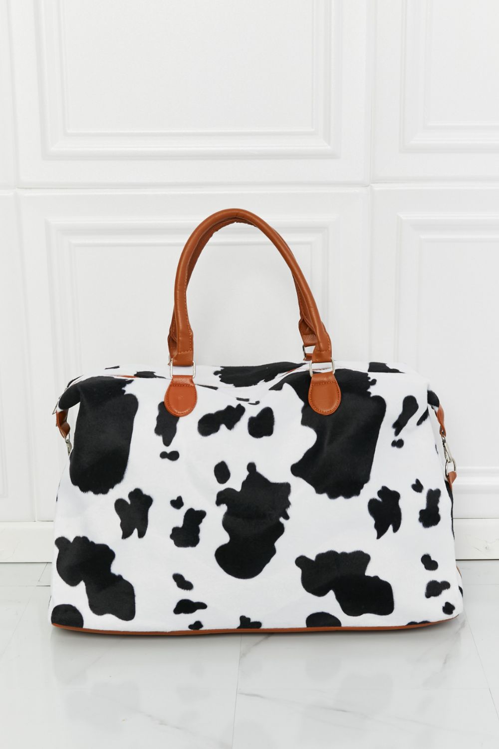 Zephariel Animal Print Plush Weekender Bag