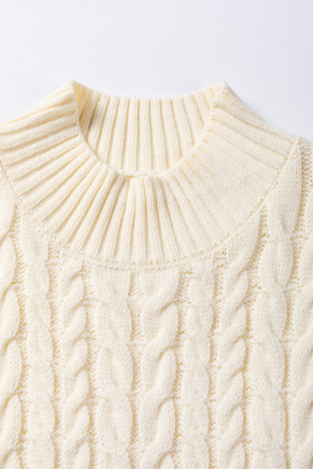 Zephariel Cable Knit Turtleneck Sweater Vest