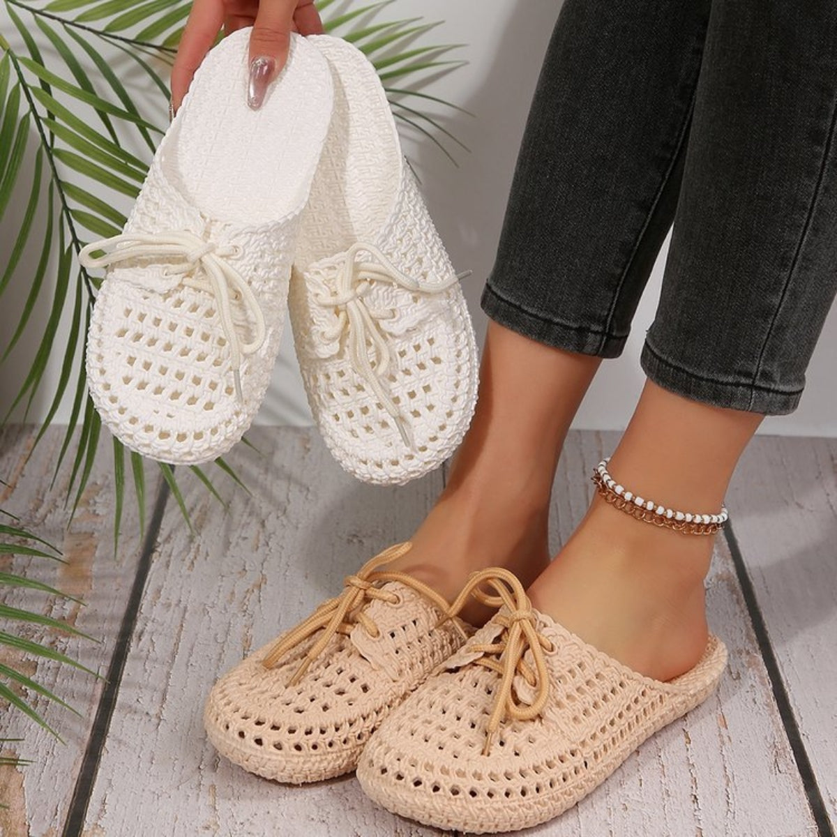 Zephariel Lace-Up Flat Sandals