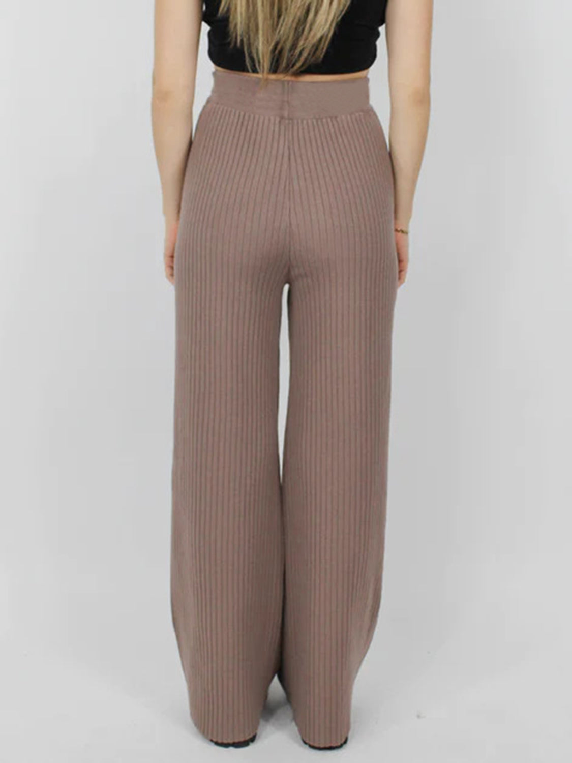 Zephariel Ribbed Wide Leg Sweater Pants