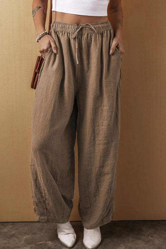 Zephariel Drawstring Wide Leg Pants