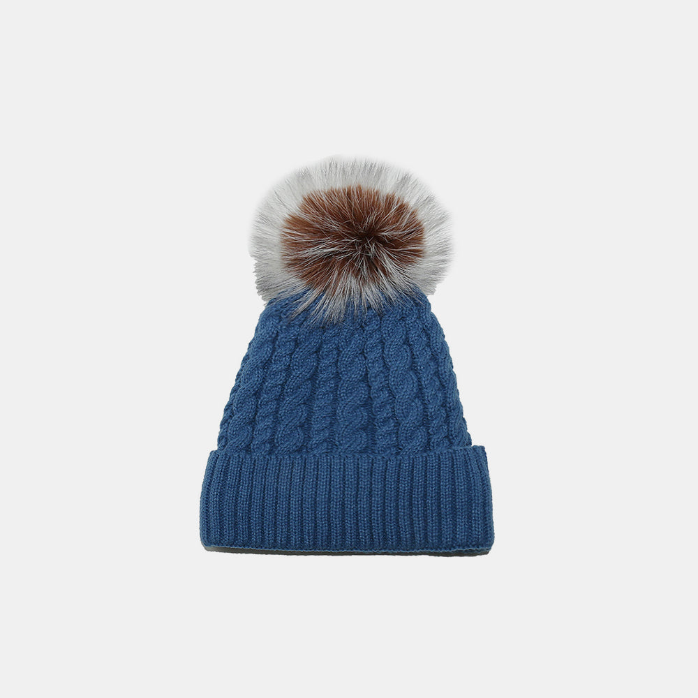 Zephariel Cable Knit Winter Hat with Pompom