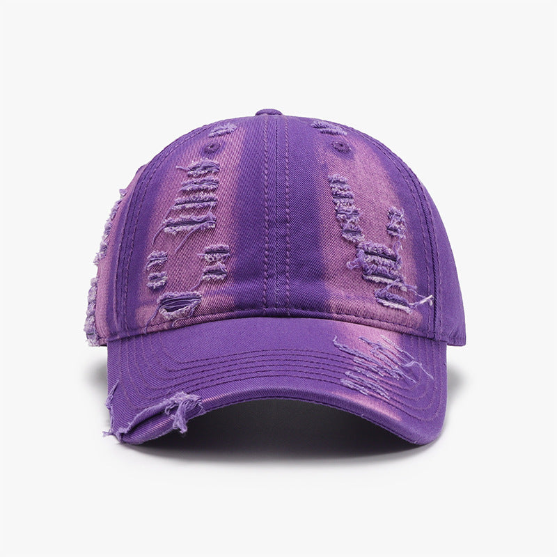 Zephariel Distressed Adjustable Cotton Baseball Cap