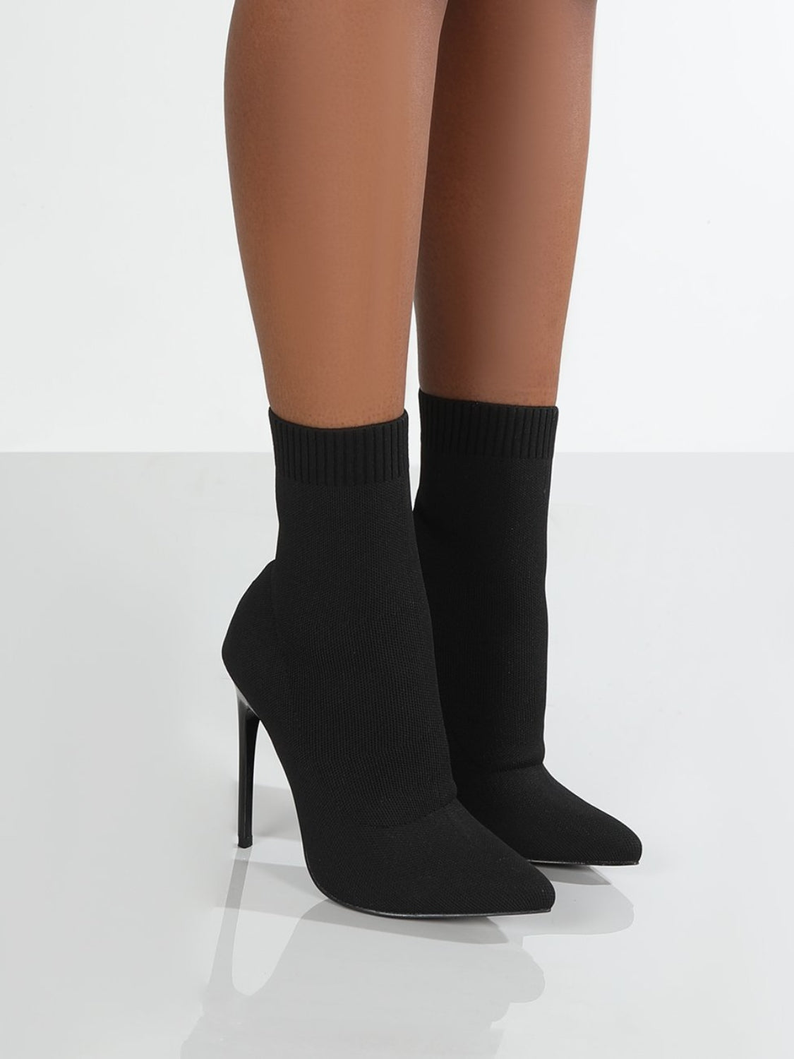 Zephariel Mesh Point Toe Stiletto Boots