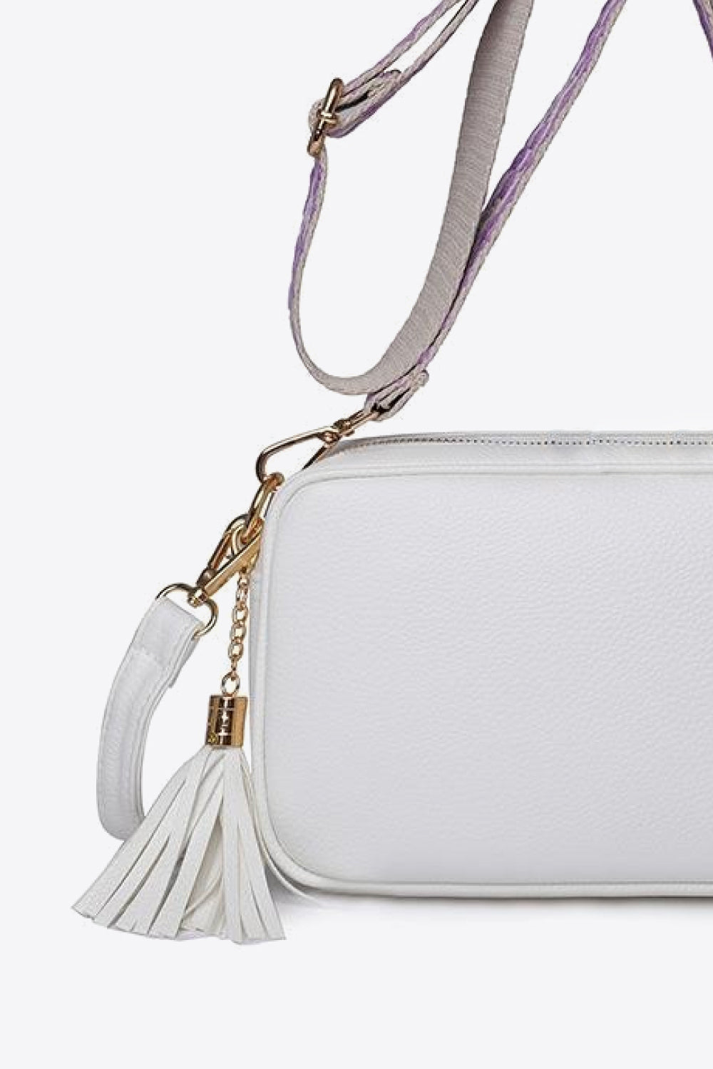 Zephariel PU Leather Tassel Crossbody Bag