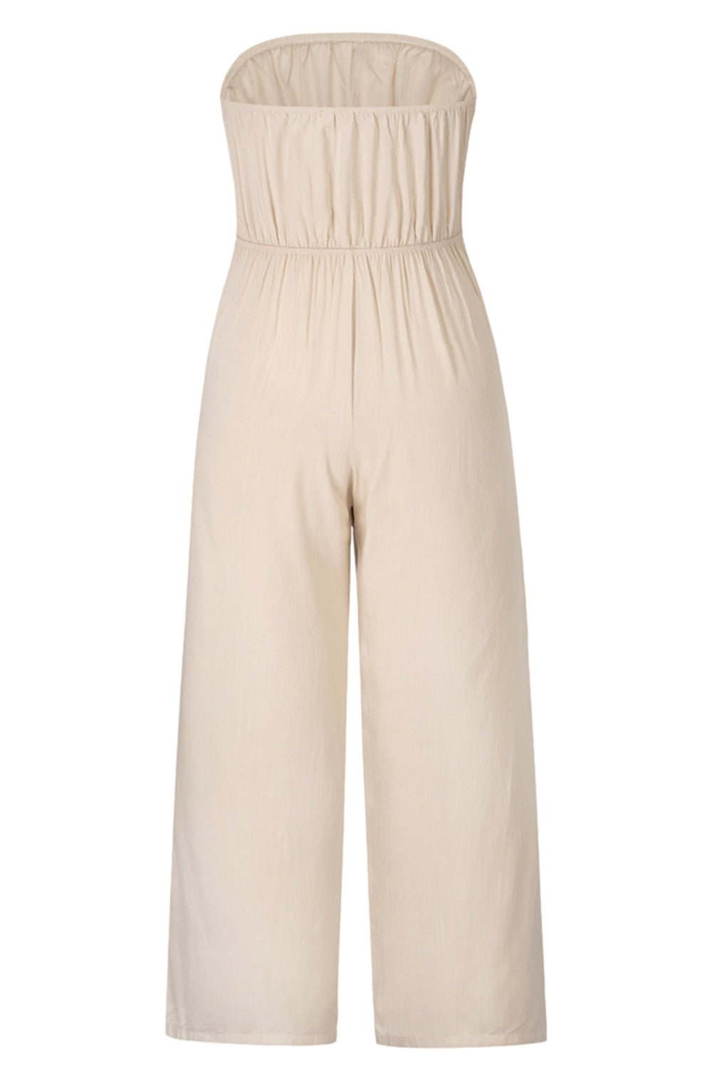 Zephariel Tied Cutout Tube Wide Leg Jumpsuit