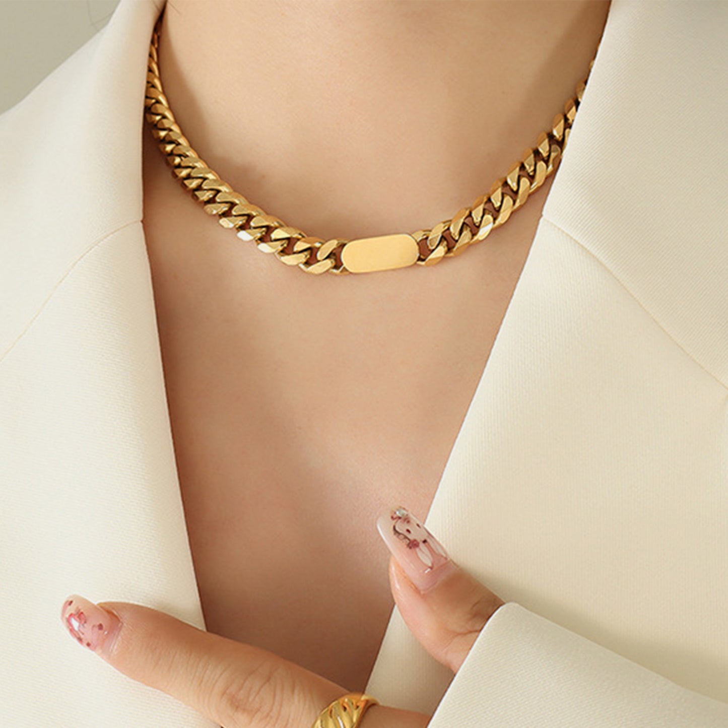 Zephariel 18K Gold-Plated Chain Necklace