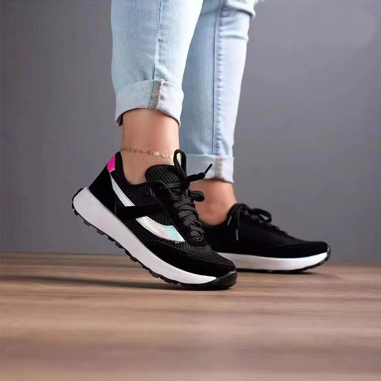 Zephariel Mesh Contrast Round Toe Sneakers