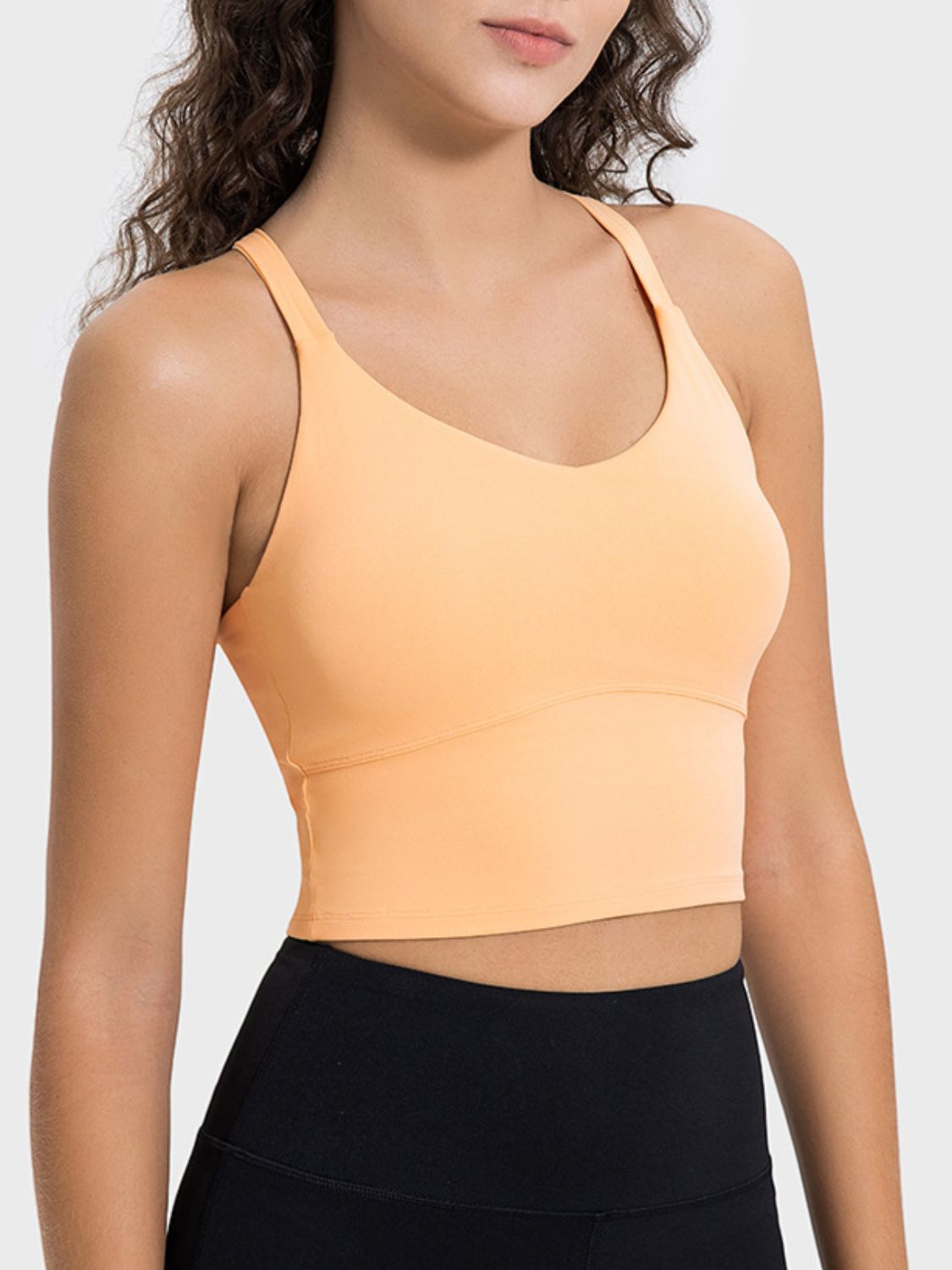 Zephariel Crisscross Round Neck Active Tank