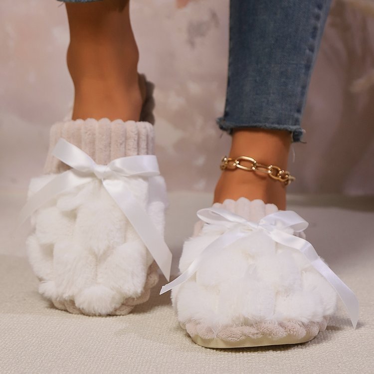 Zephariel Bow Trim Contrast Slippers