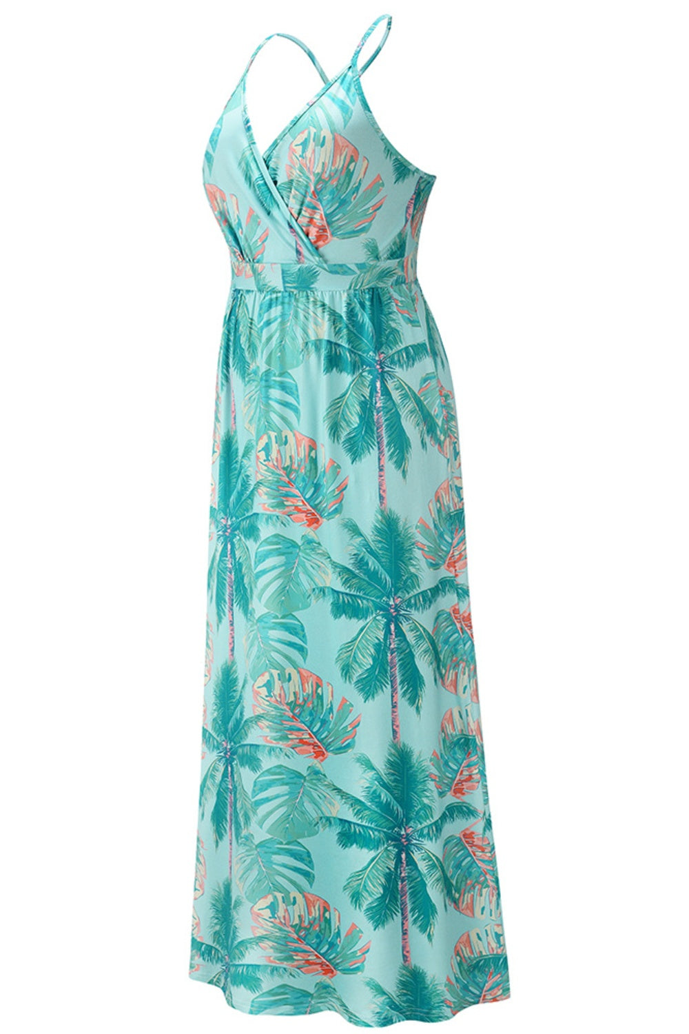 Zephariel Crisscross Printed Surplice Cami Dress