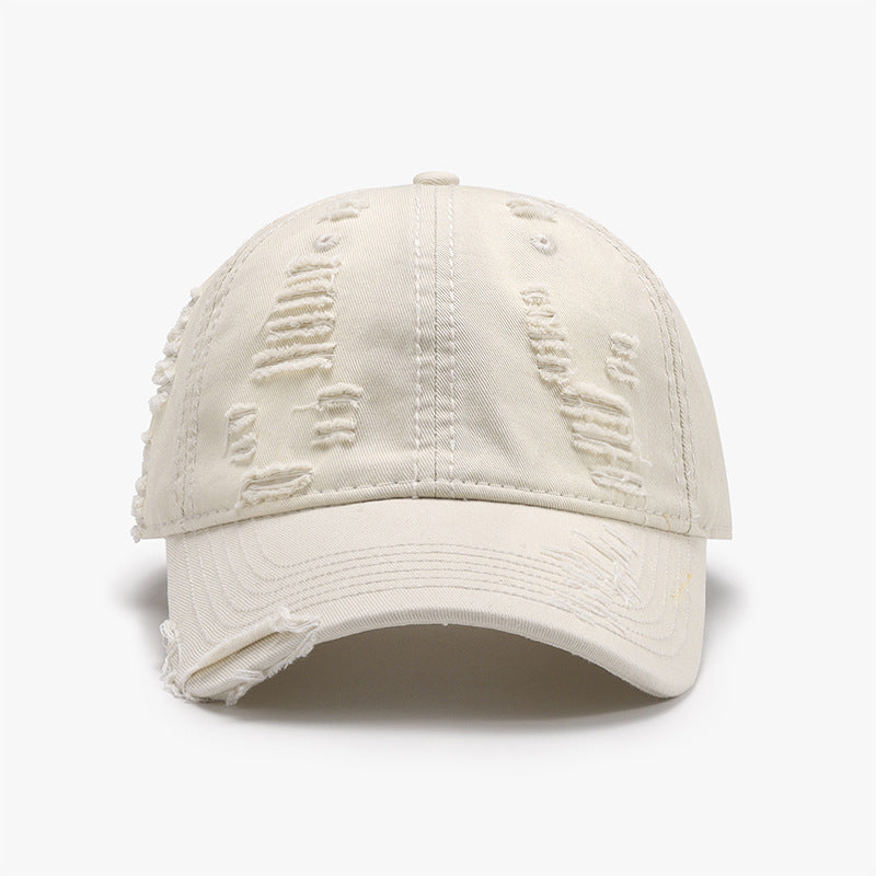 Zephariel Distressed Adjustable Cotton Baseball Cap