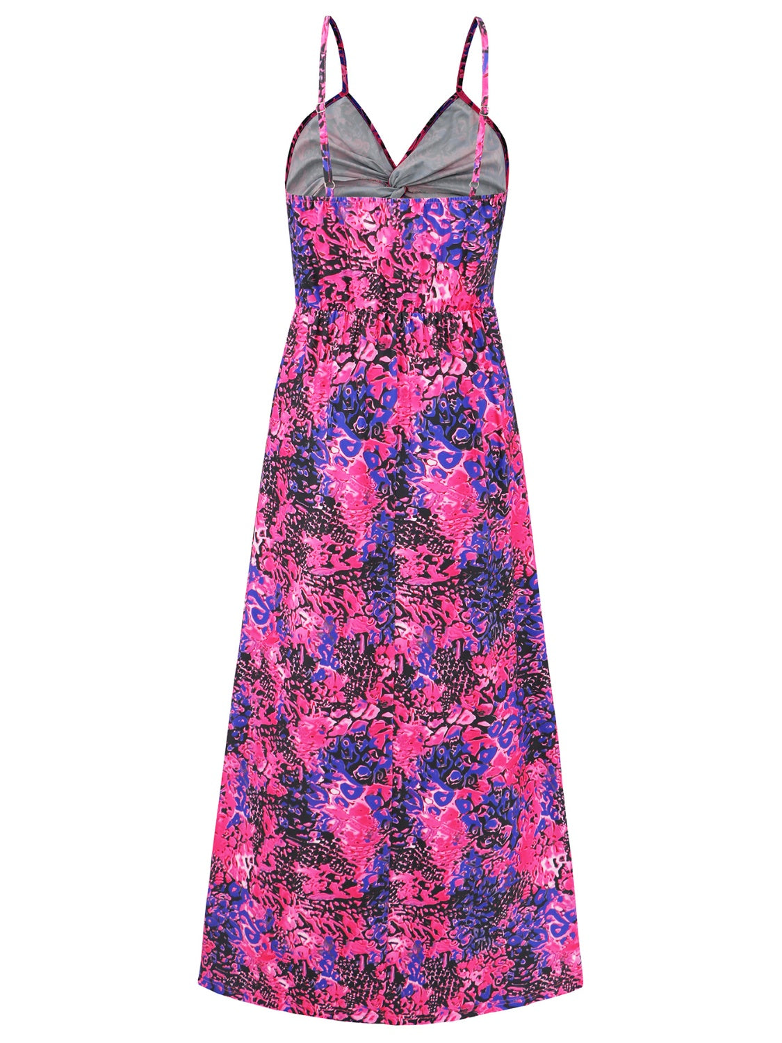 Zephariel Twisted Printed V-Neck Cami Dress