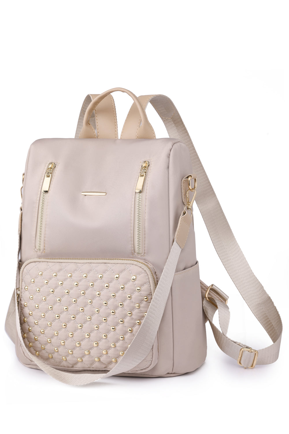 Zephariel Zipper Pocket Beaded Backpack