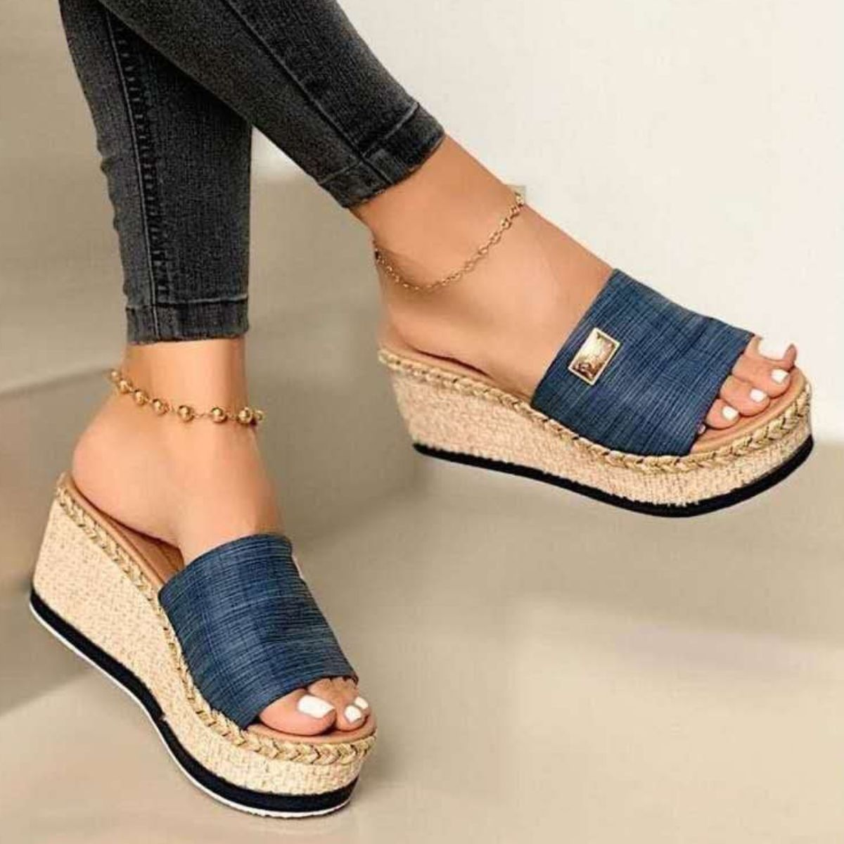 Zephariel PU Leather Open Toe Sandals