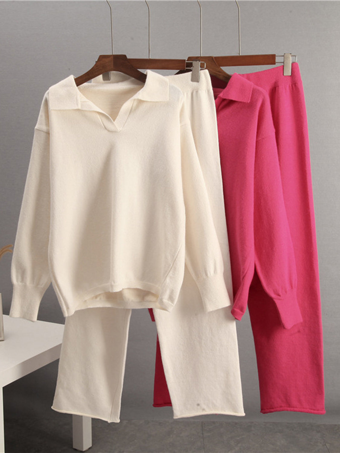 Zephariel Long Sleeve Top and Pants Sweater Set