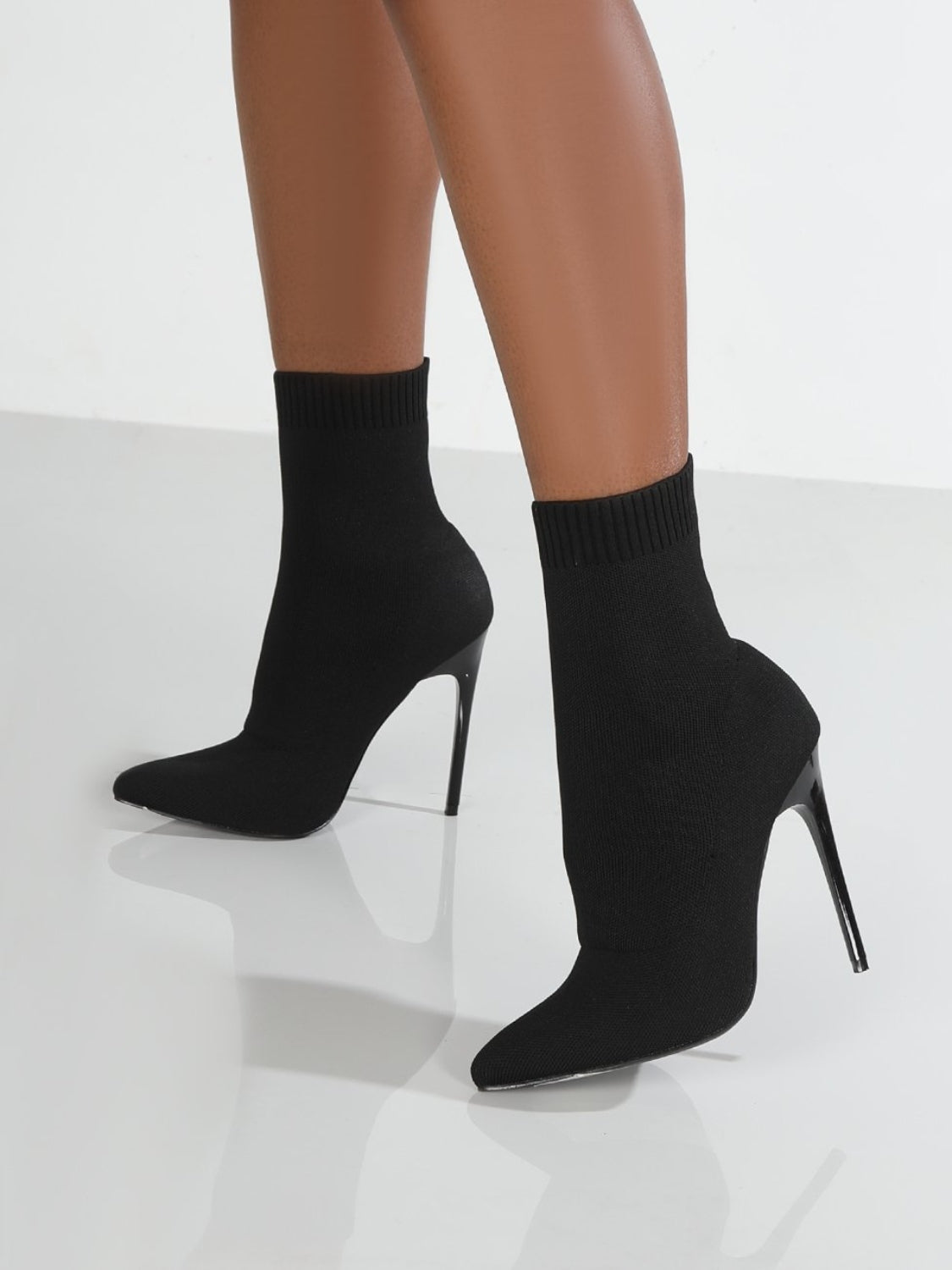 Zephariel Mesh Point Toe Stiletto Boots