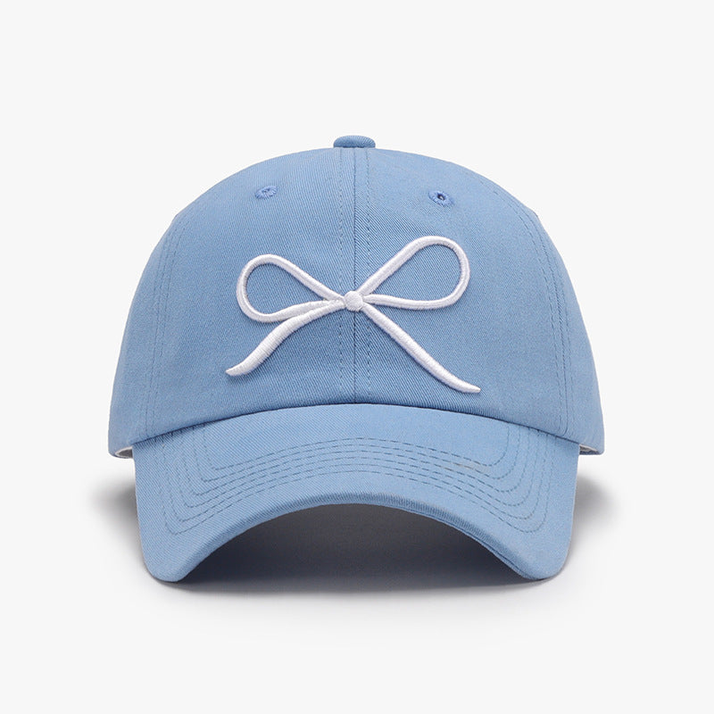 Zephariel Bow Embroidered Cotton Baseball Cap