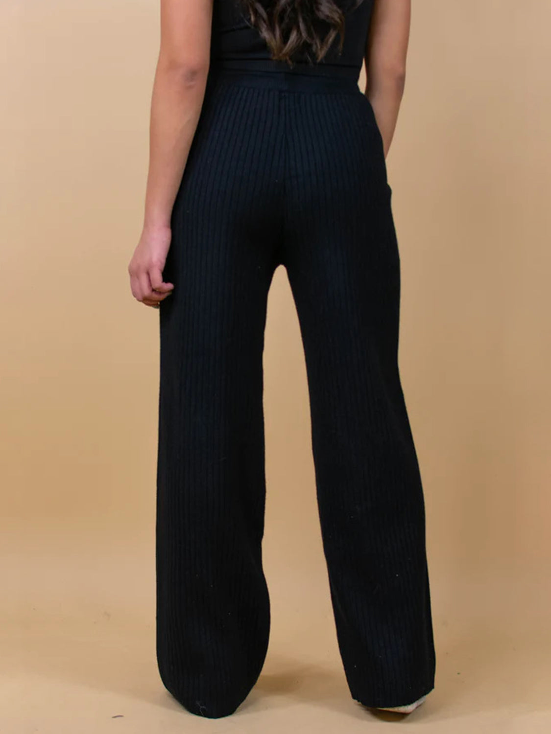 Zephariel Ribbed Wide Leg Sweater Pants